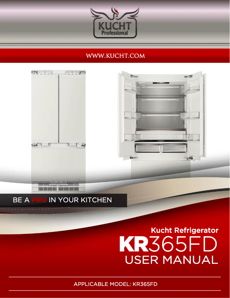 Page n°1 - Manuel utilisateur Kucht KR365FD