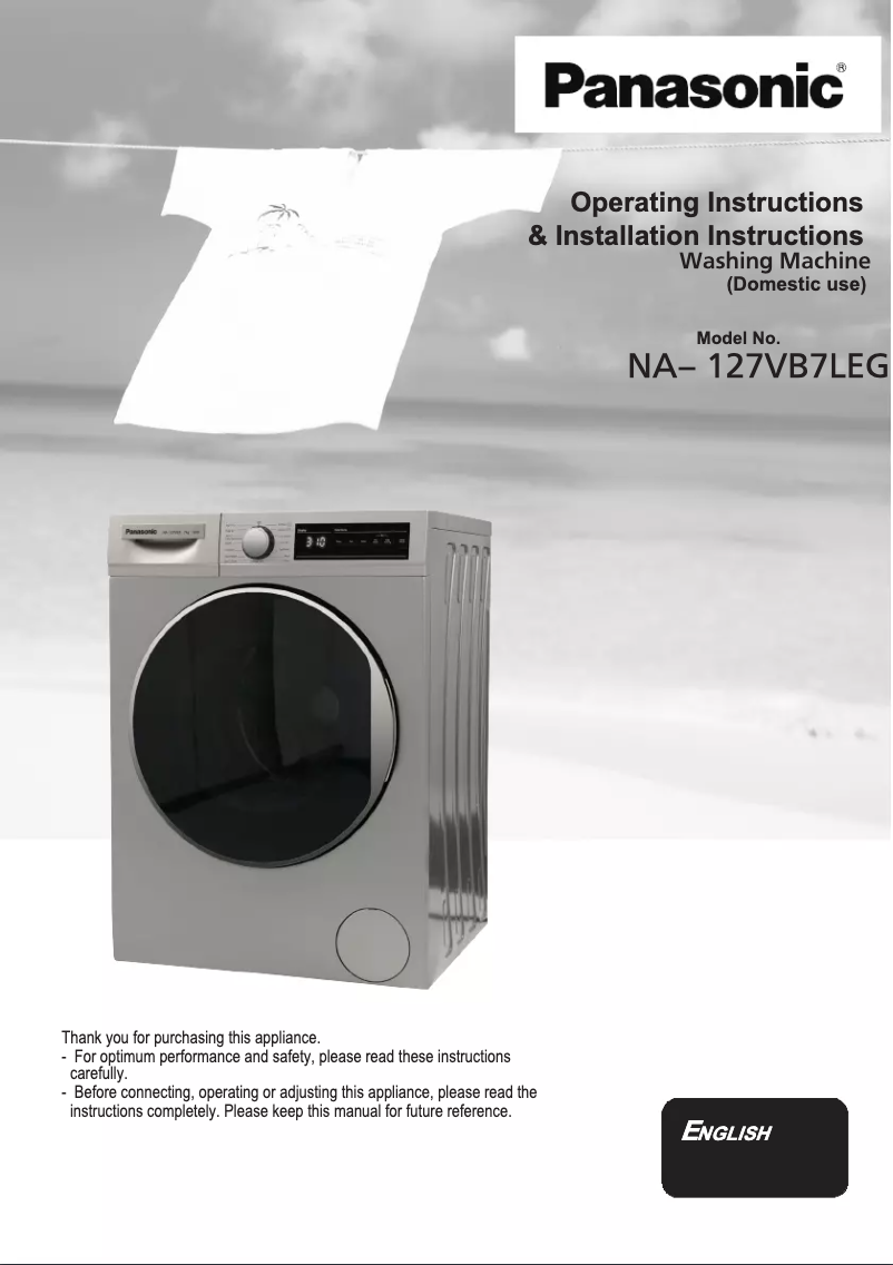 Page 1 de la notice Manuel utilisateur Panasonic NA-127VB7