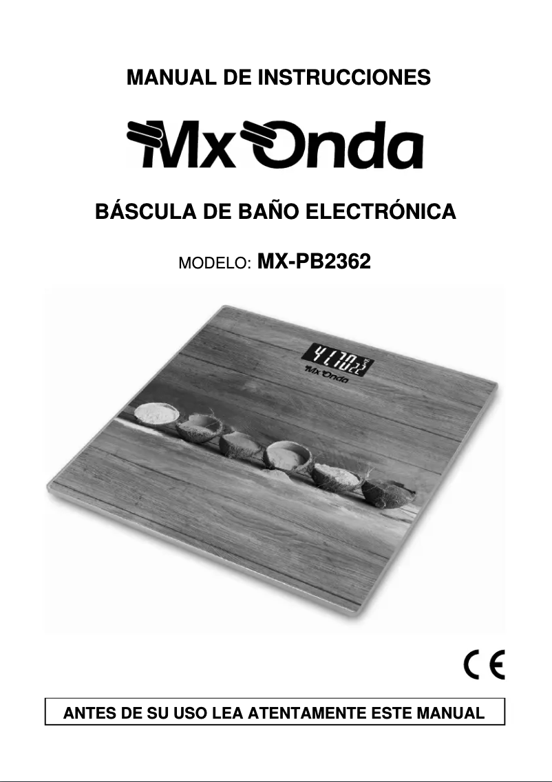 Página 1 del manual Manual de usuario Mx Onda MX-PB2362