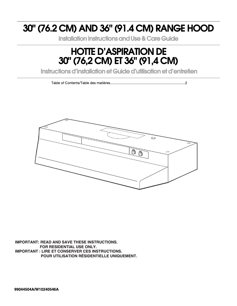 Page 1 de la notice Manuel utilisateur Whirlpool UXT4230AAB