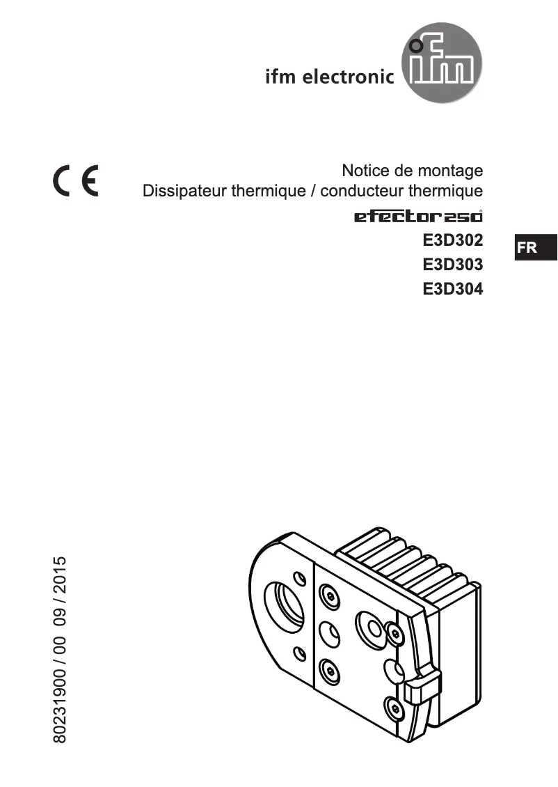 Image de la première page du manuel de l'appareil E3D303