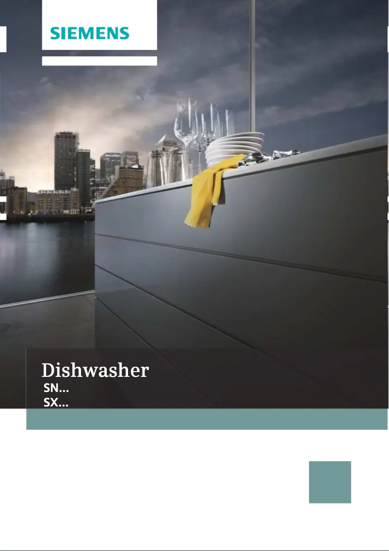 Page n°1 - Manuel d'utilisation et d'entretien Siemens SN58M542EU