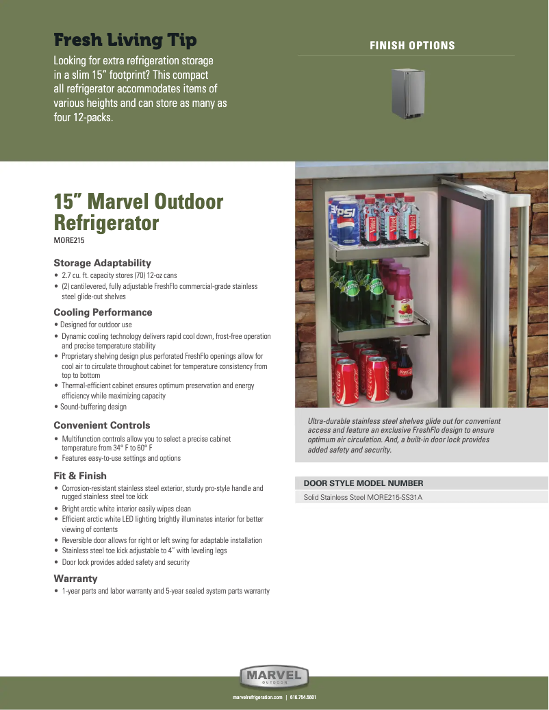 Image de la première page du manuel de l'appareil MORE215