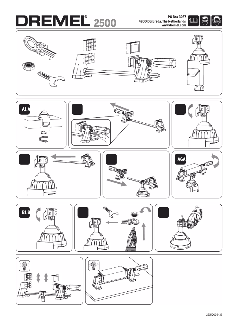 Page 1 de la notice Manuel utilisateur Dremel 2500