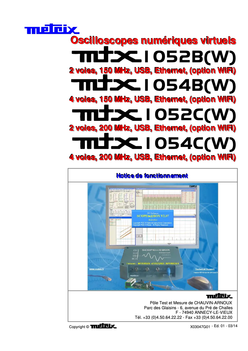 Página 1 del manual Manual de usuario Metrix LX1600