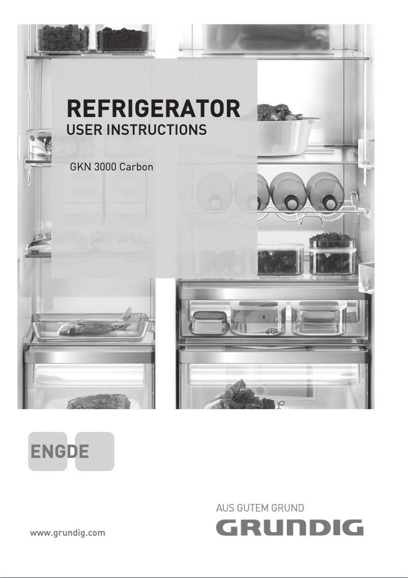 Page n°1 - Manuel utilisateur Grundig GKN 3000 Carbon
