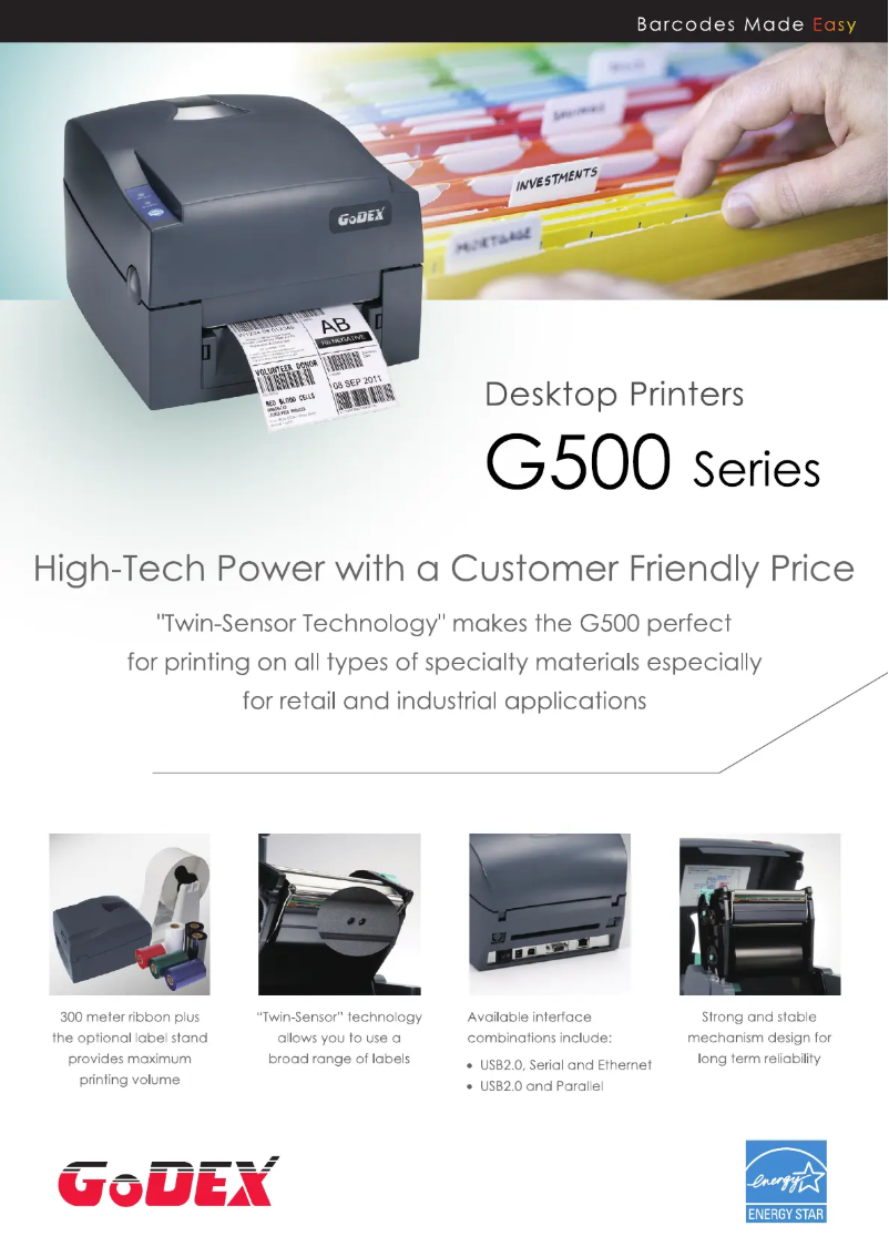 Page n°1 - Brochure Godex G500