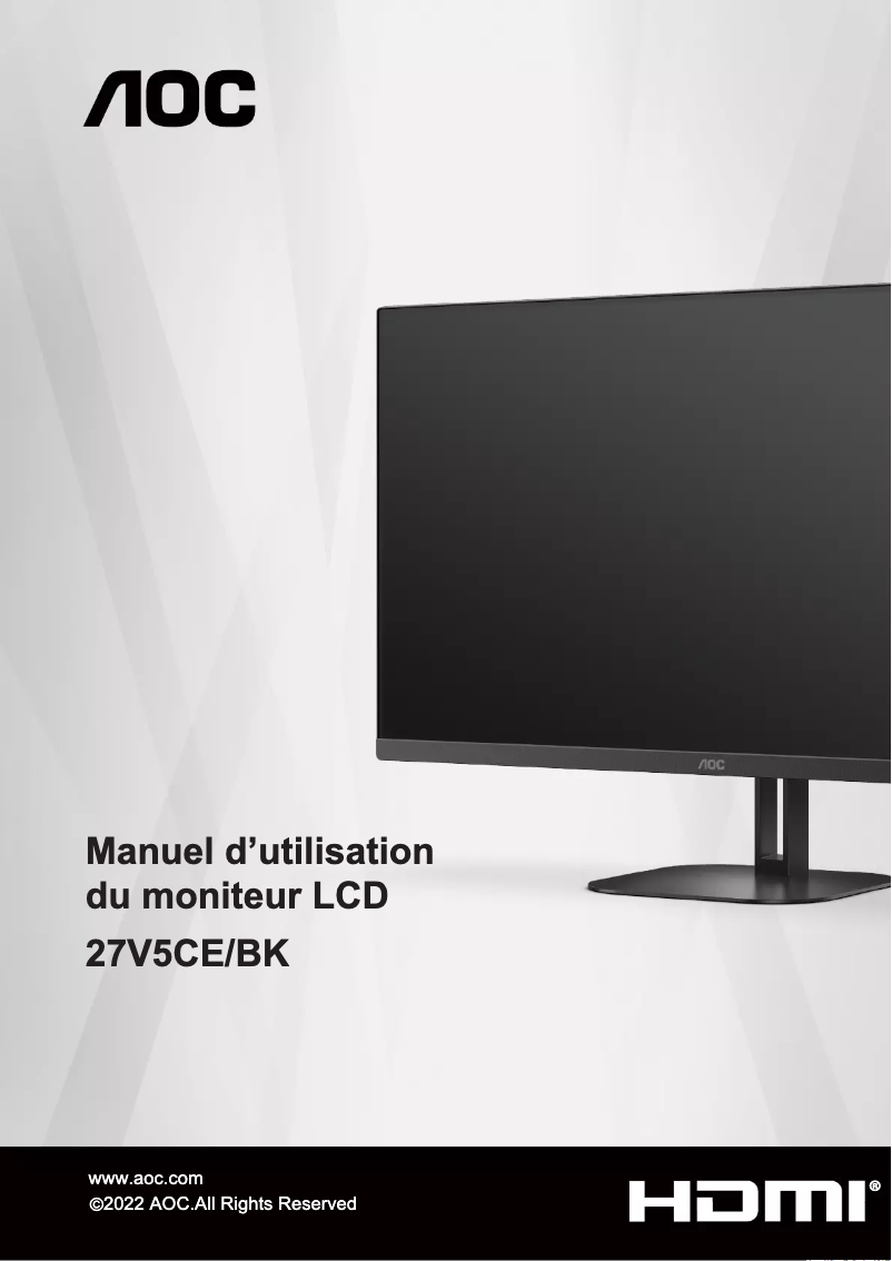 Image de la première page du manuel de l'appareil 27V5CE