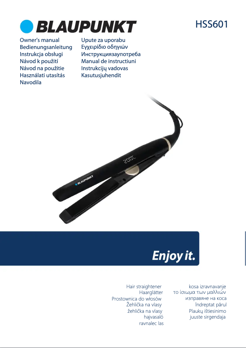 Página 1 del manual Manual de usuario Blaupunkt HSS601