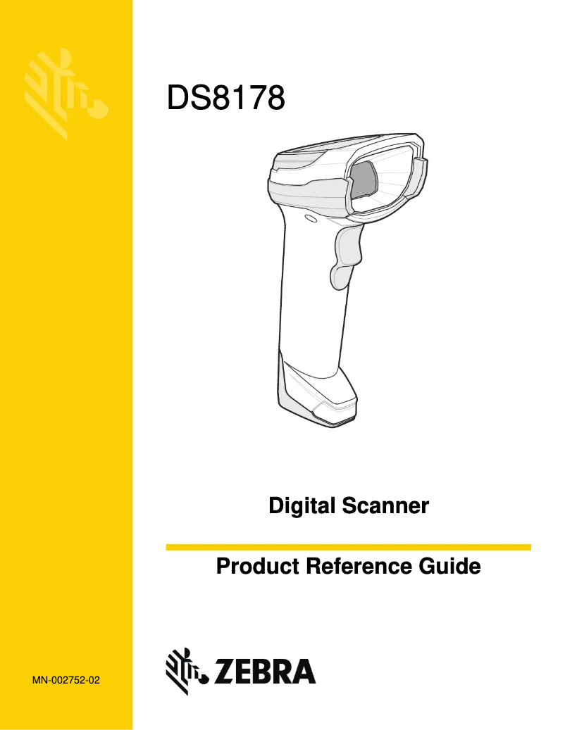 Page 1 de la notice Manuel utilisateur Zebra DS8108