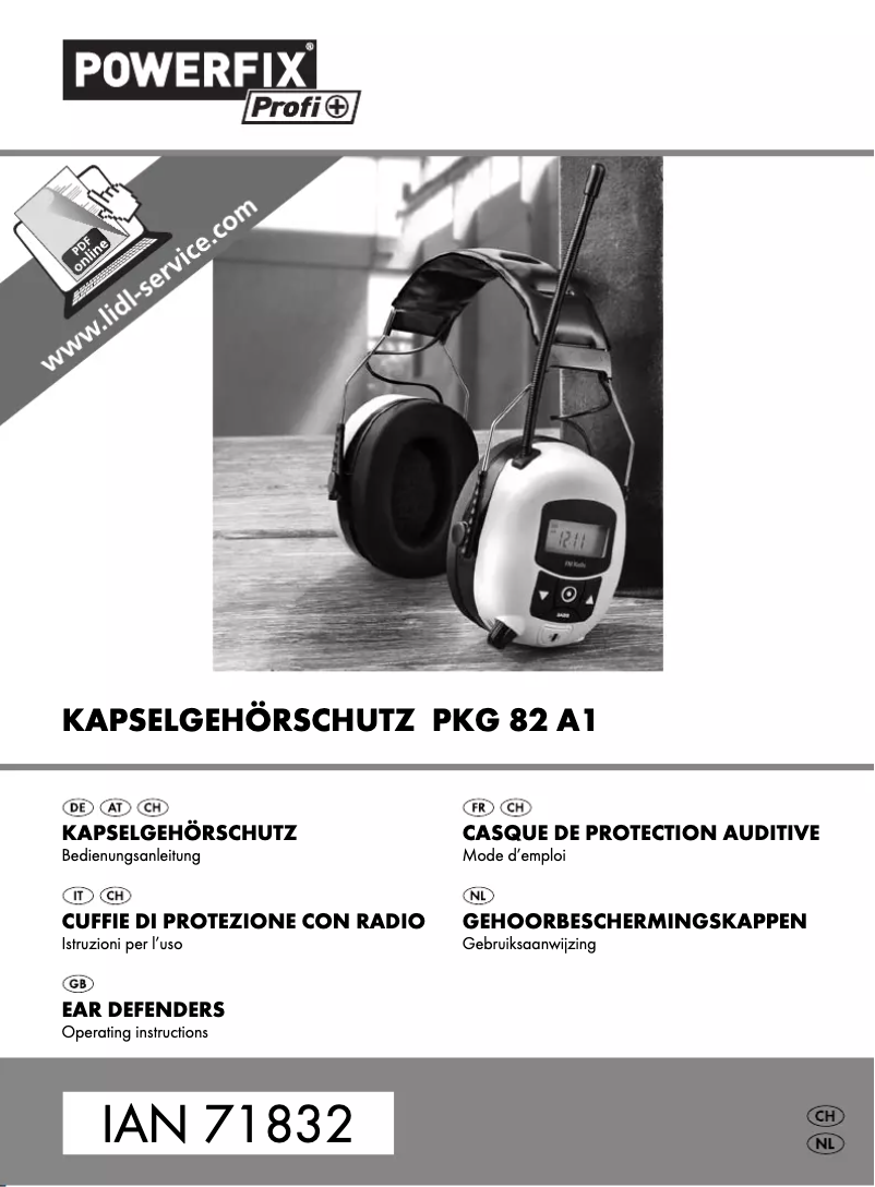 Page n°1 - Manuel utilisateur Powerfix PKG 82 A1