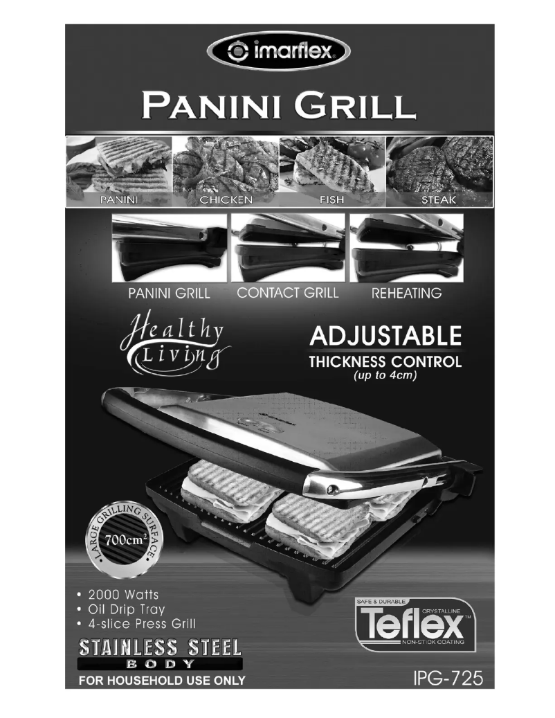 Image de la première page du manuel de l'appareil IPG-725