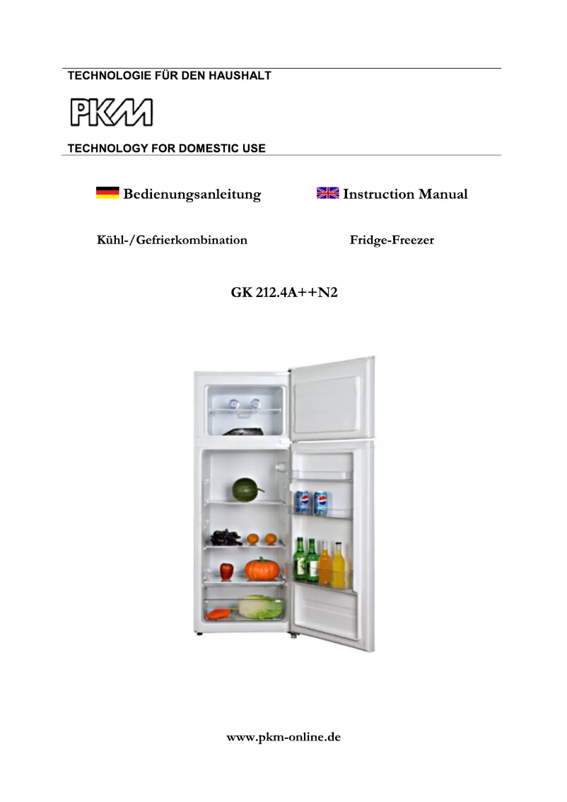 Image de la première page du manuel de l'appareil GK 212.4A++N2 B