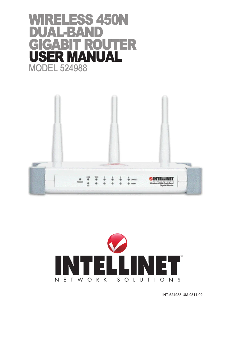 Page 1 de la notice Manuel utilisateur Intellinet 524988