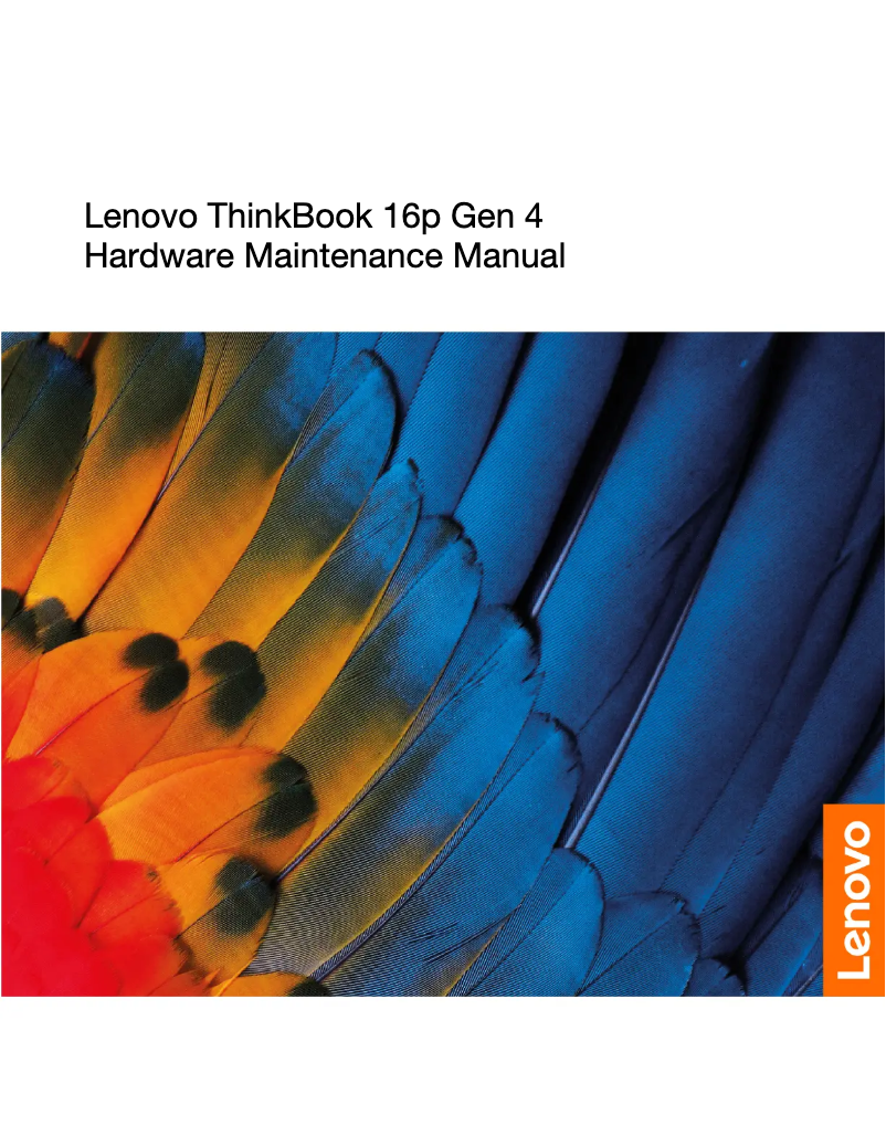 Page 1 de la notice Manuel utilisateur Lenovo ThinkBook 16p
