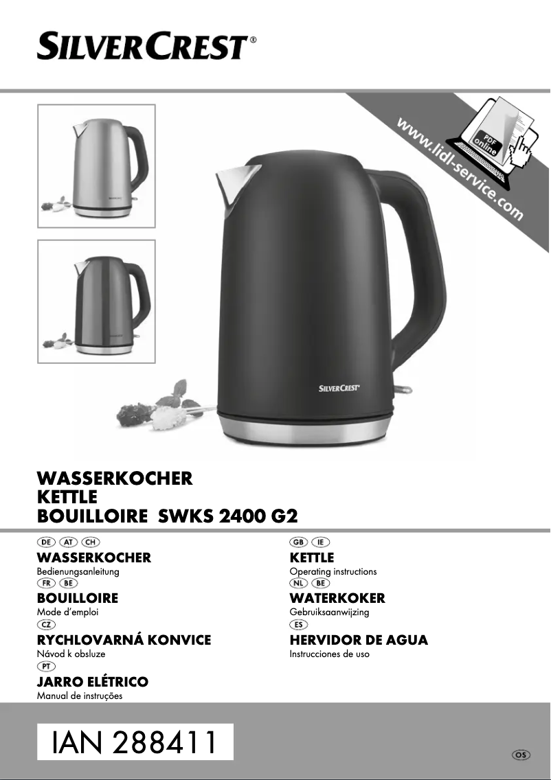 Page n°1 - Manuel utilisateur SilverCrest SWK 3000 EDS B2