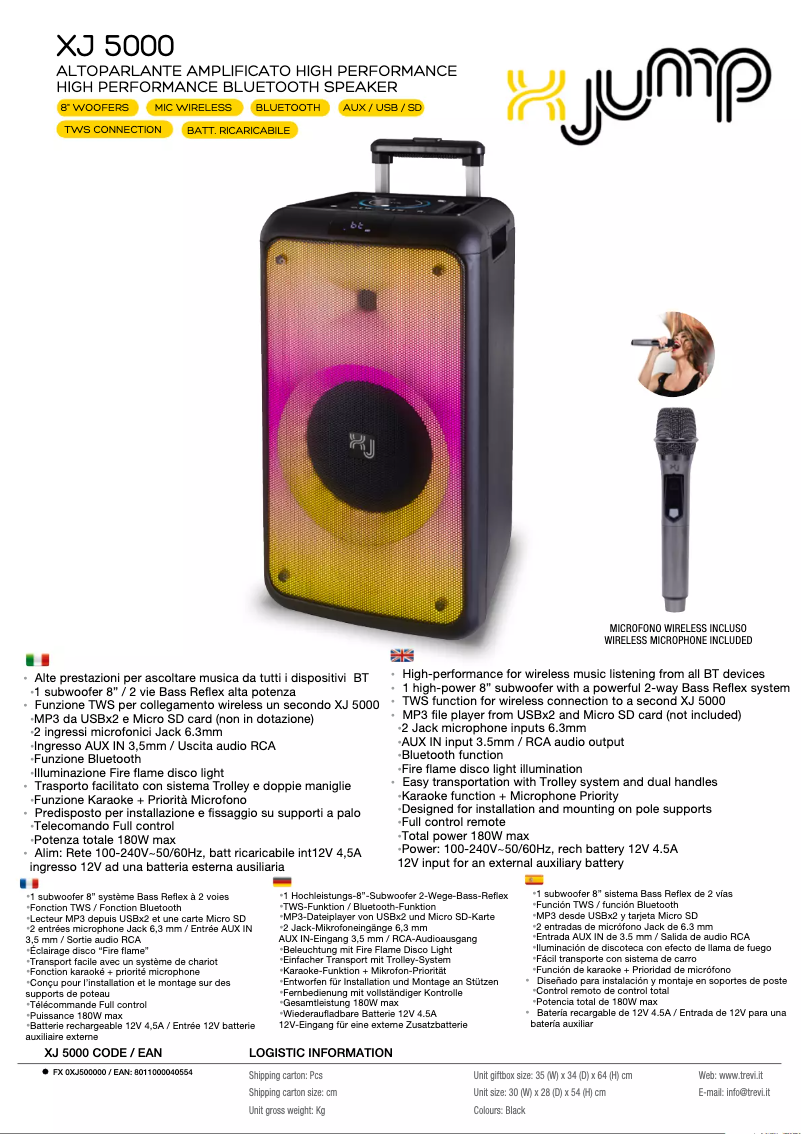 Image de la première page du manuel de l'appareil X JUMP XJ 5000