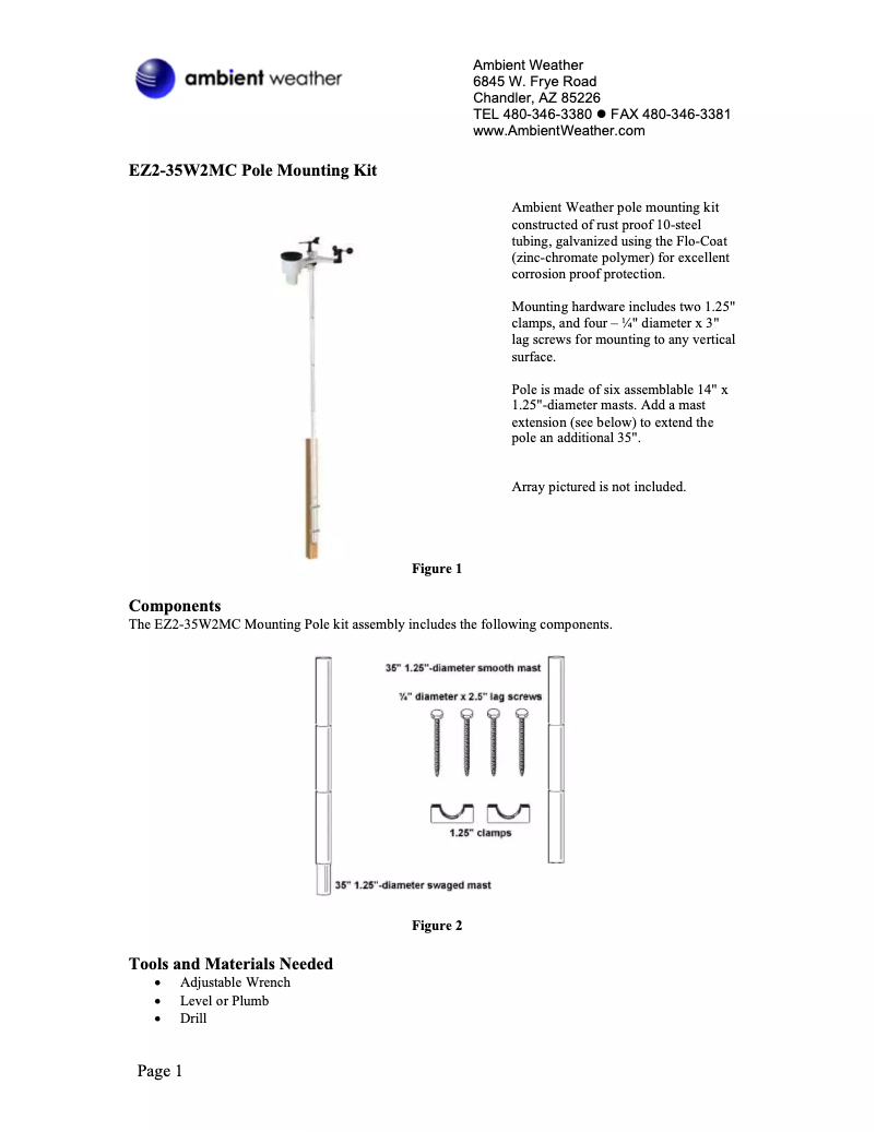Image de la première page du manuel de l'appareil EZ2-35W2MC