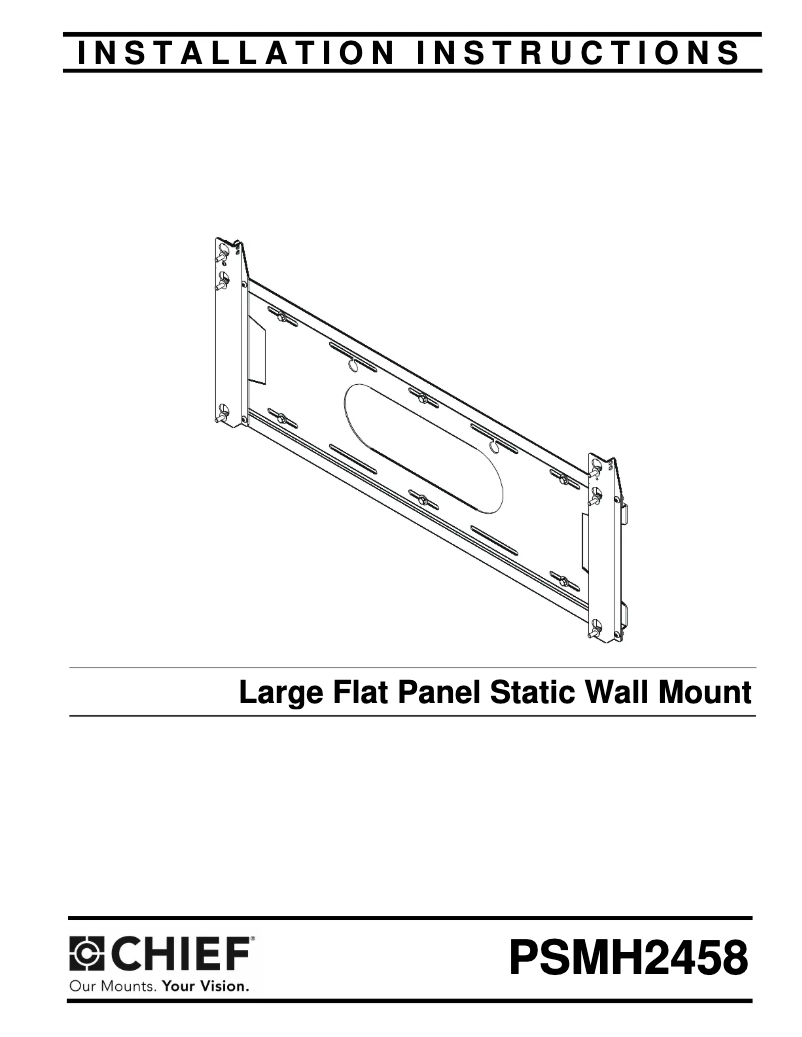 Page n°1 - Manuel utilisateur Chief PSMH2458
