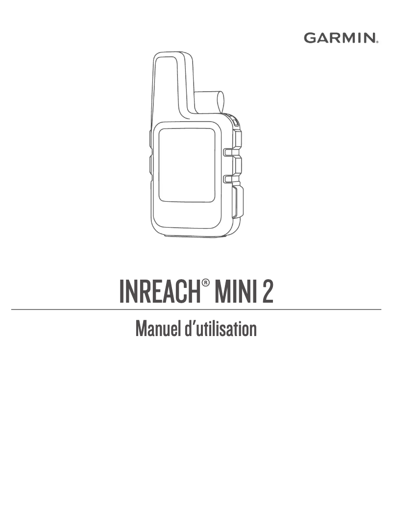 Page 1 de la notice Manuel utilisateur Garmin inReach Mini 2