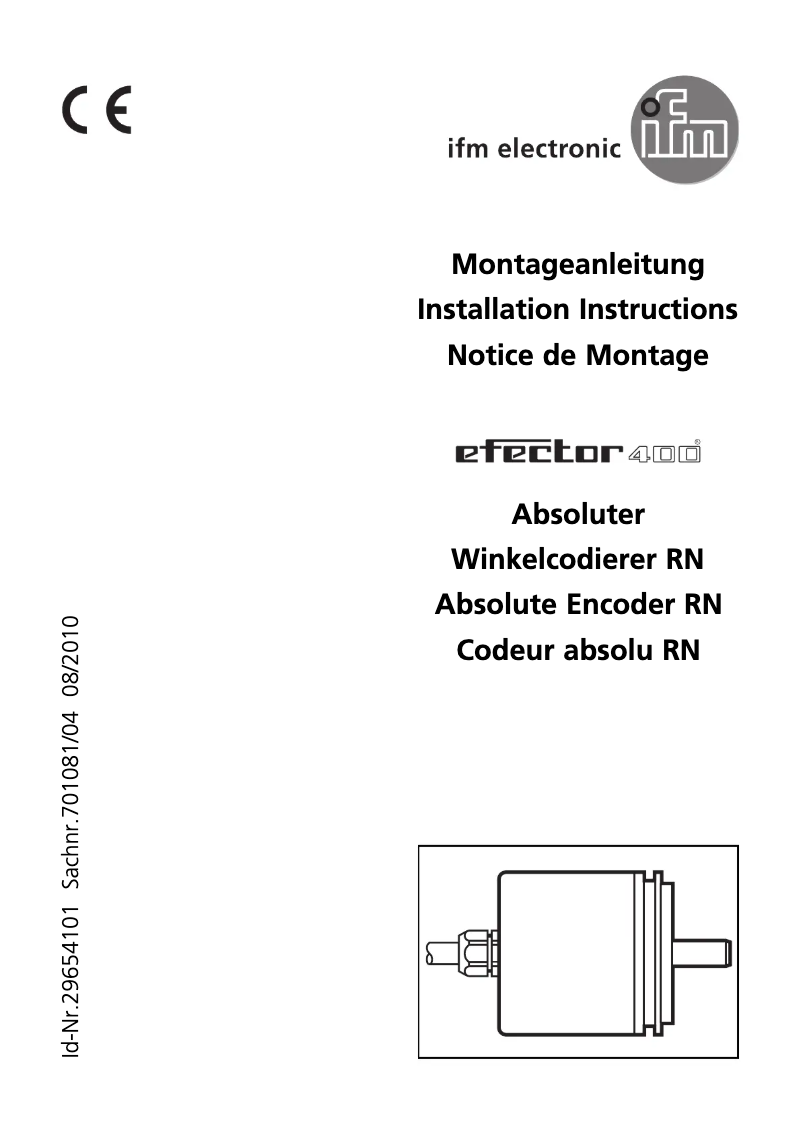 Page n°1 - Manuel utilisateur IFM RN6028