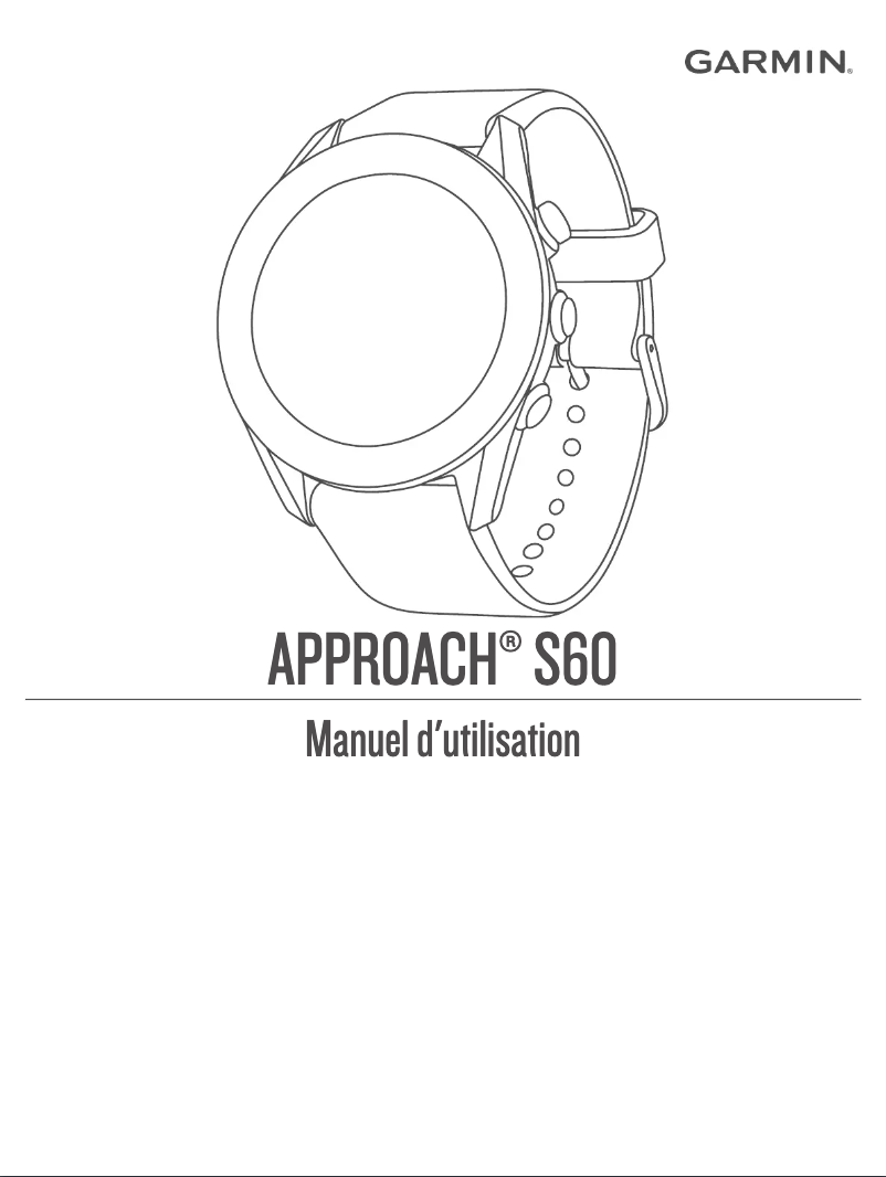 Page 1 de la notice Manuel utilisateur Garmin Approach S60