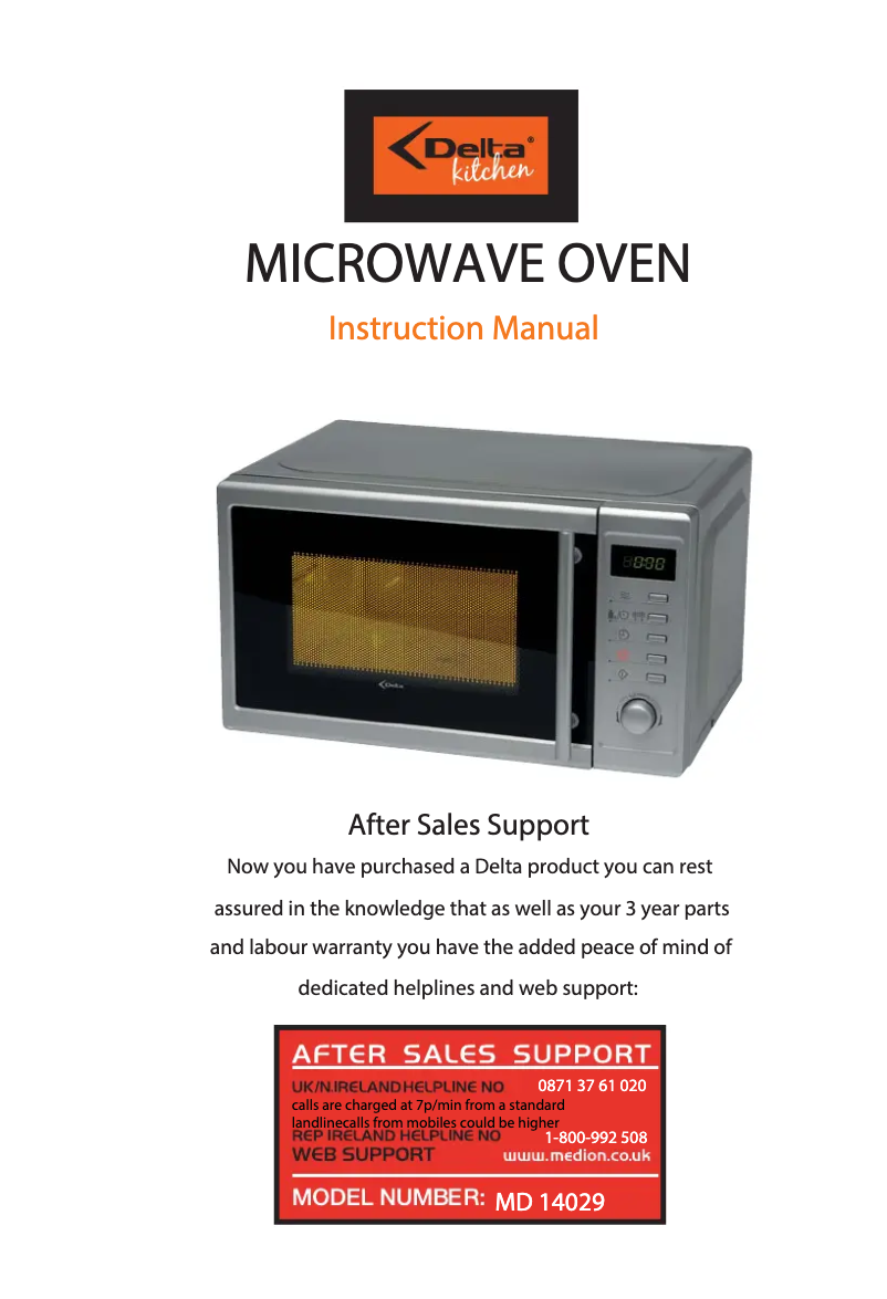 Page n°1 - Manuel utilisateur Medion MD 14029