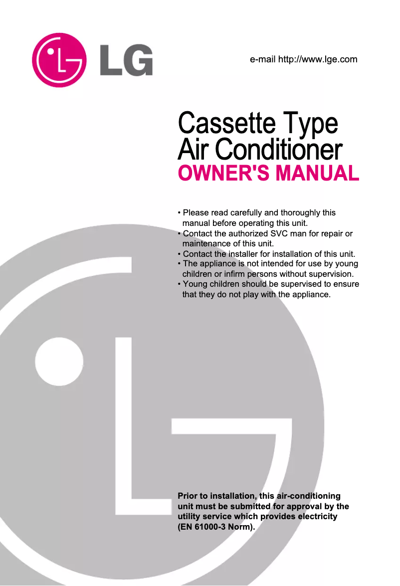 Image de la première page du manuel de l'appareil LTNH286FLC2