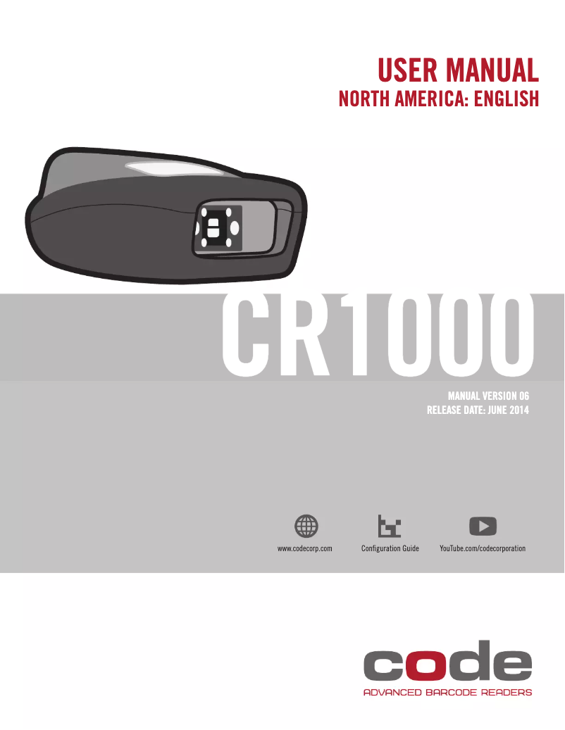 Image de la première page du manuel de l'appareil Reader 1000