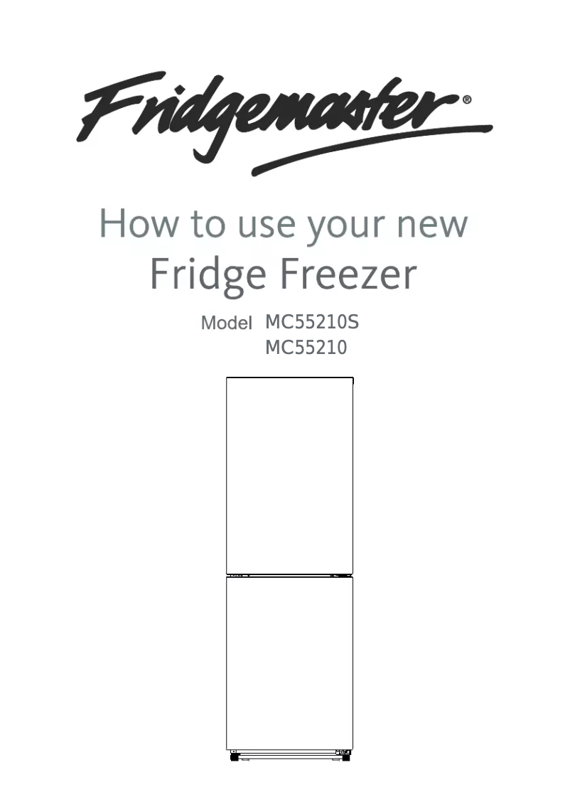 Page 1 de la notice Manuel utilisateur Fridgemaster MC55210S