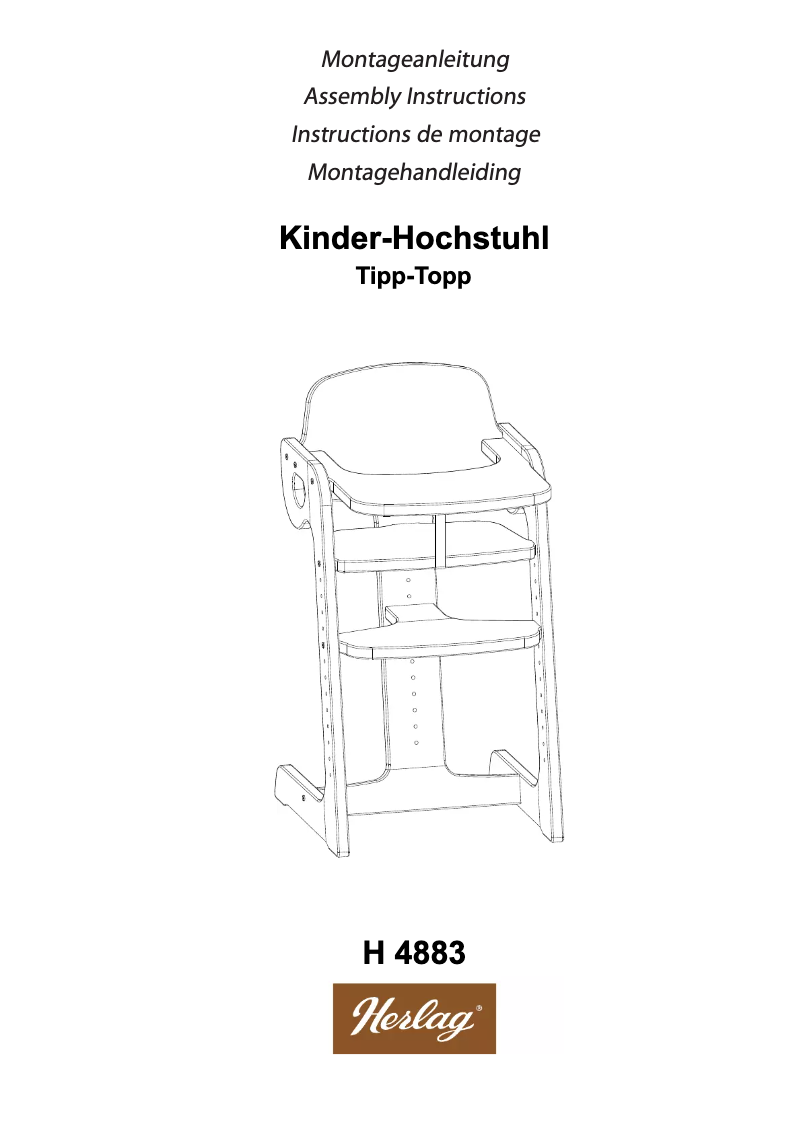 Page n°1 - Manuel utilisateur Herlag H 4883 TIPP-TOPP
