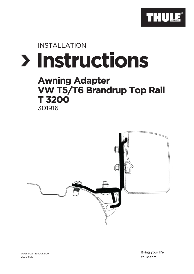 Image de la première page du manuel de l'appareil Adapter 301952