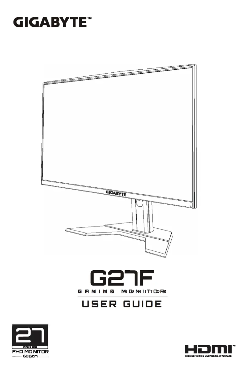 Image de la première page du manuel de l'appareil G27F-EK