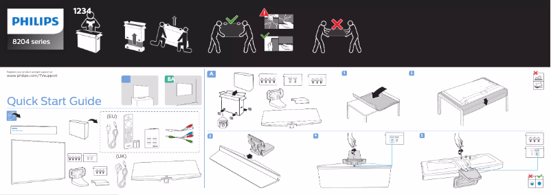 Imagen de la primera página del manual del dispositivo 65PUS8204
