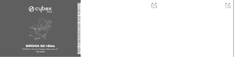 Page 1 de la notice Manuel utilisateur Cybex Sirona S2 i-Size