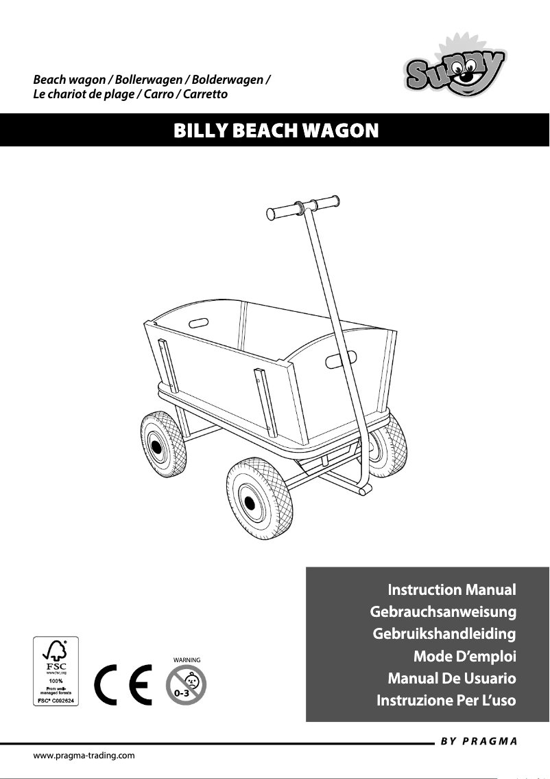 Page 1 de la notice Manuel utilisateur Sunny Billy Beach Wagon