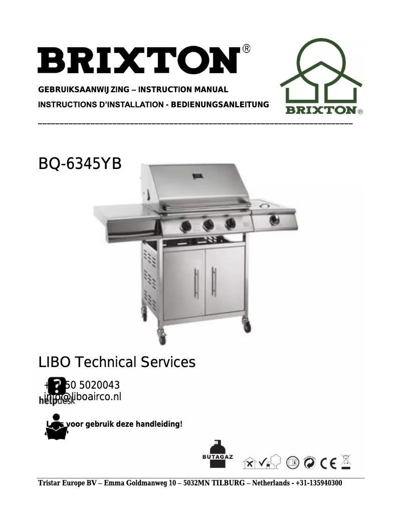 Image de la première page du manuel de l'appareil BQ-6345YB