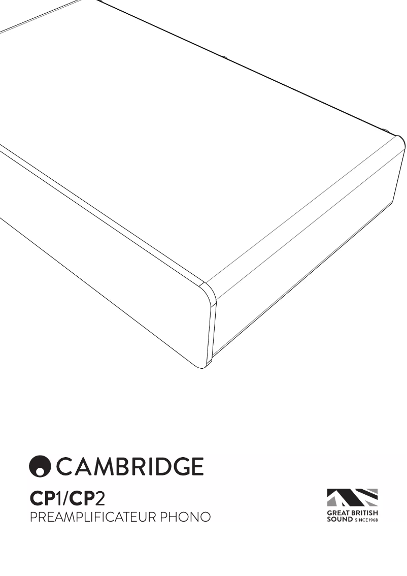 Page 1 de la notice Manuel utilisateur Cambridge CP1