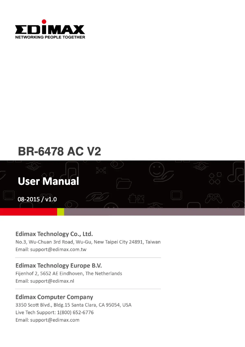 Image de la première page du manuel de l'appareil BR-6478AC