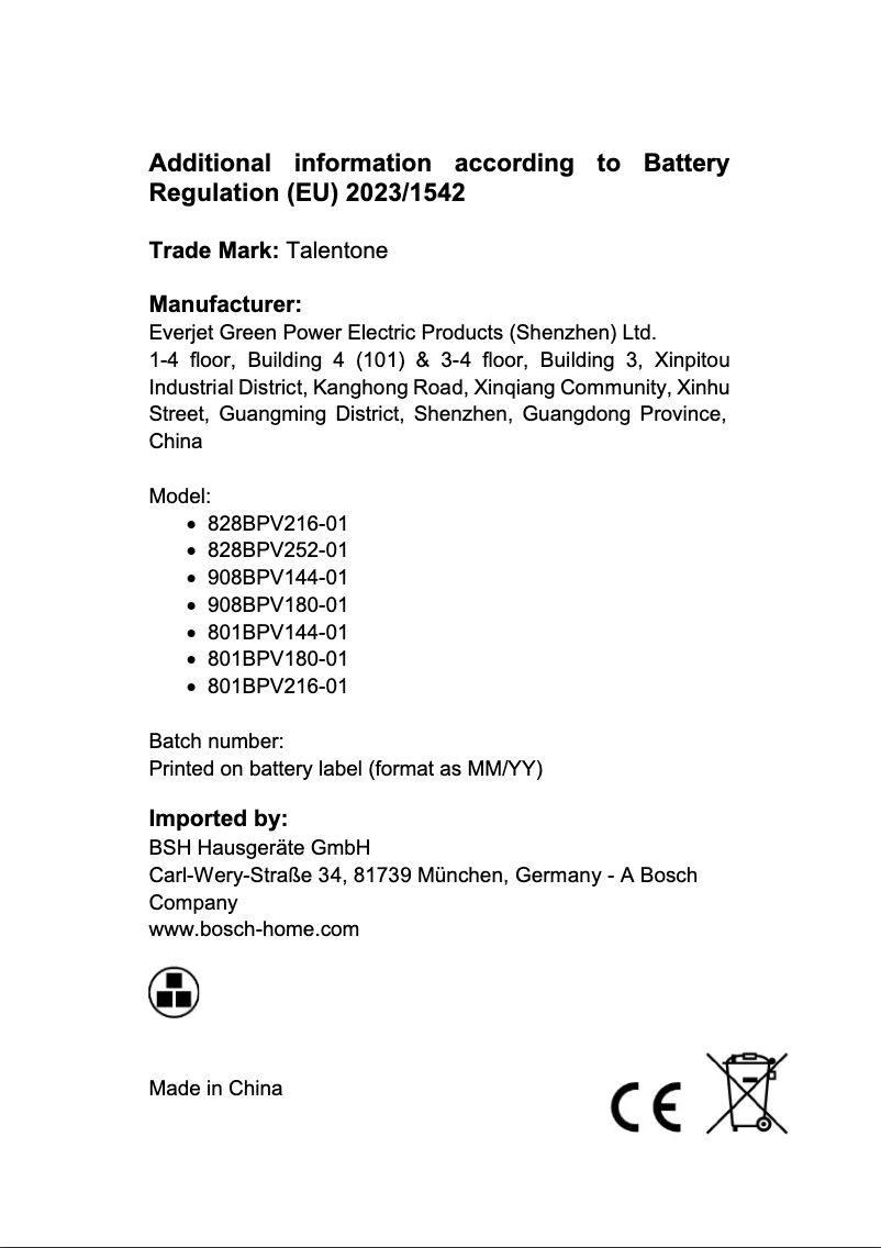 Image de la première page du manuel de l'appareil Readyy'y BBHF216