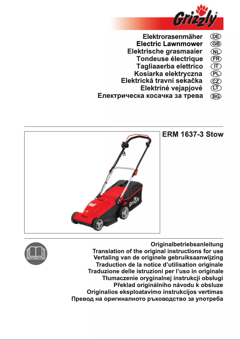 Page 1 de la notice Manuel utilisateur Grizzly ERM 1637-3