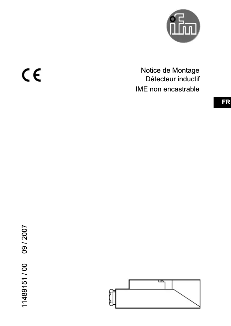 Page 1 de la notice Manuel utilisateur IFM IM5038