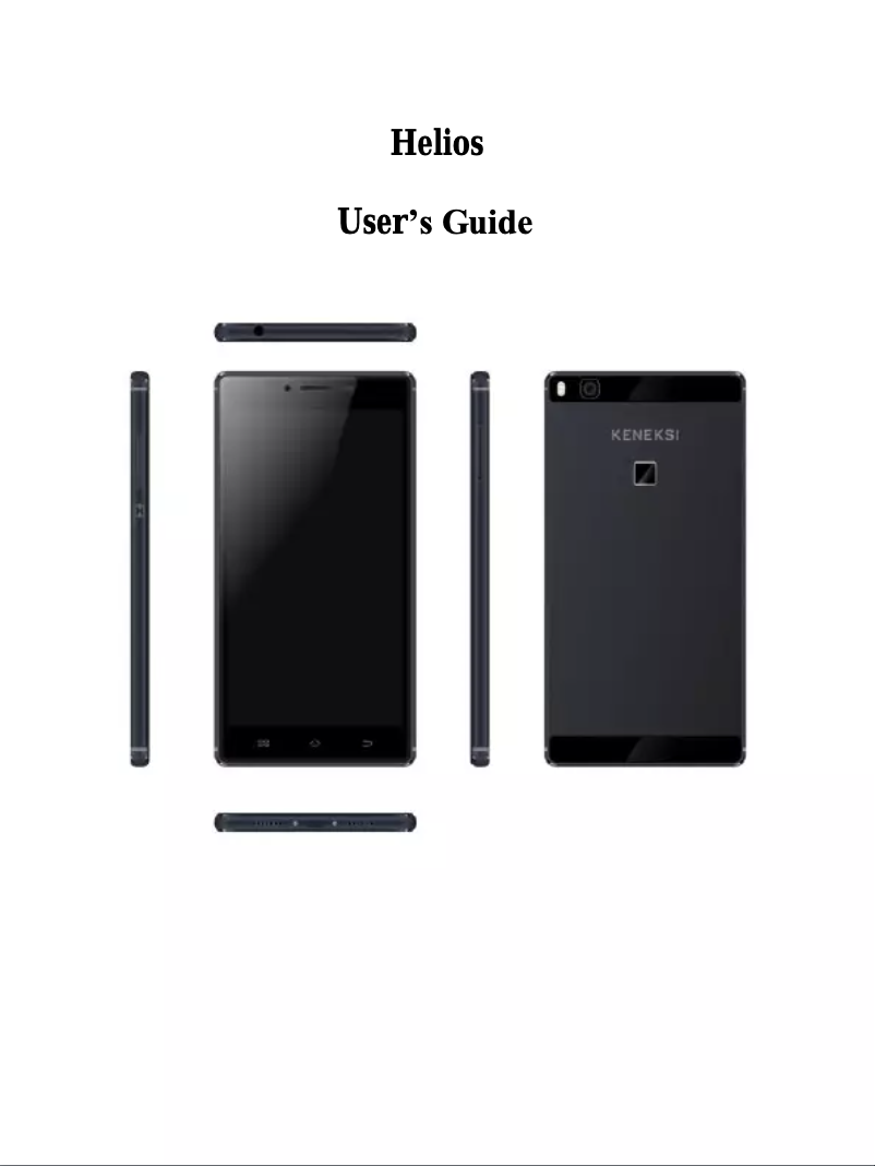 Image de la première page du manuel de l'appareil Helios