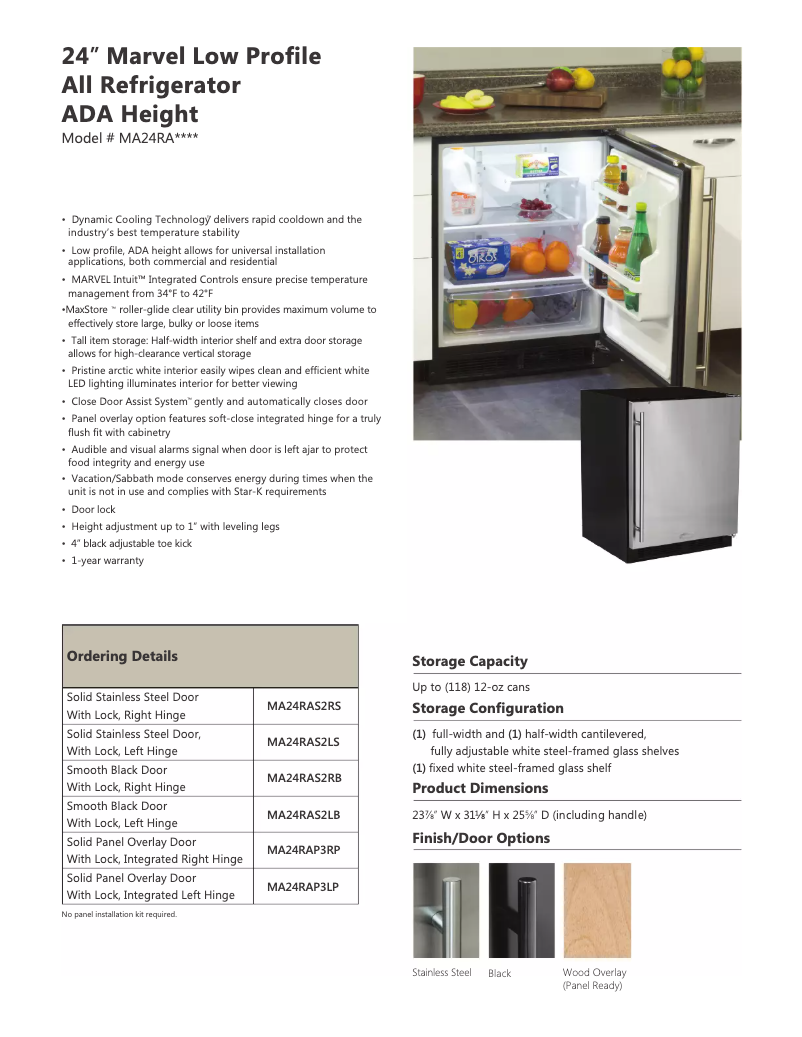 Image de la première page du manuel de l'appareil MA24RAS2LB