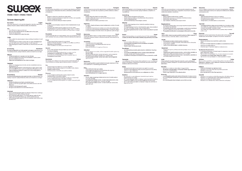 Page 1 de la notice Manuel utilisateur Sweex CS203