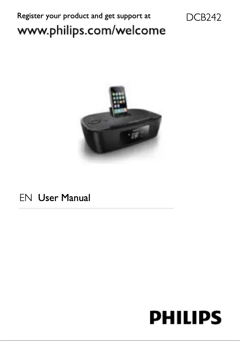 Image de la première page du manuel de l'appareil DCB242