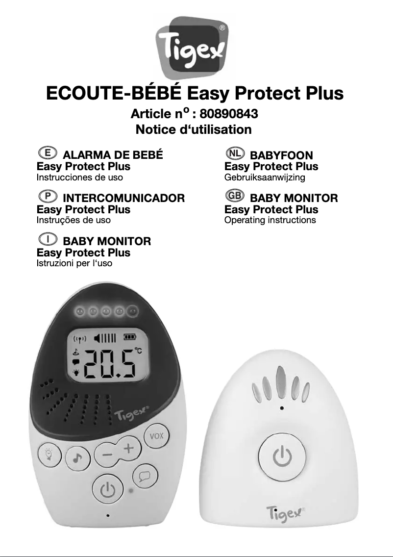 Page n°1 - Manuel utilisateur Tigex Easy Protect Plus