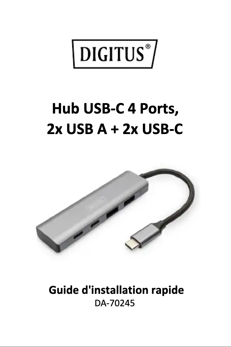 Page 1 de la notice Manuel utilisateur Digitus DA-70245