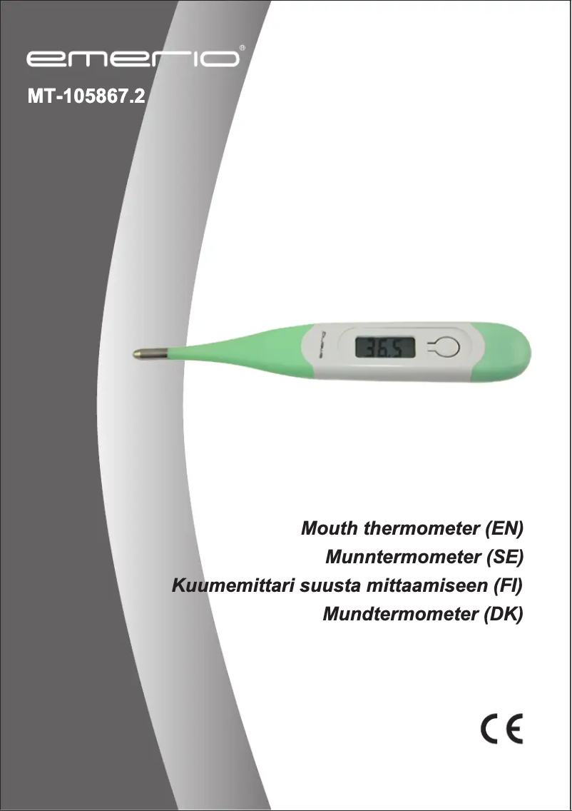 Page n°1 - Manuel utilisateur Emerio MT-105867.2