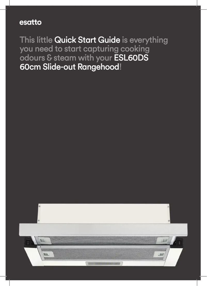Page 1 de la notice Guide de démarrage rapide Esatto ESL60DS
